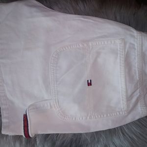 White Tommy Hilfiger Carpenter Shorts